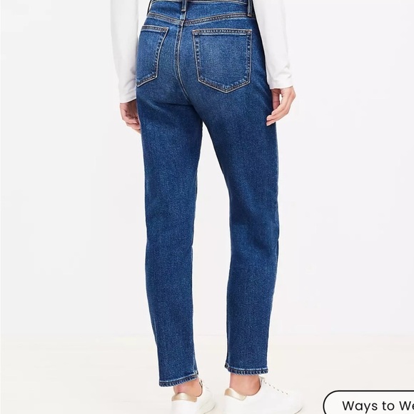 Pre-loved LOFT High Slim Jeans in Dark Wash - Picture 3 of 6